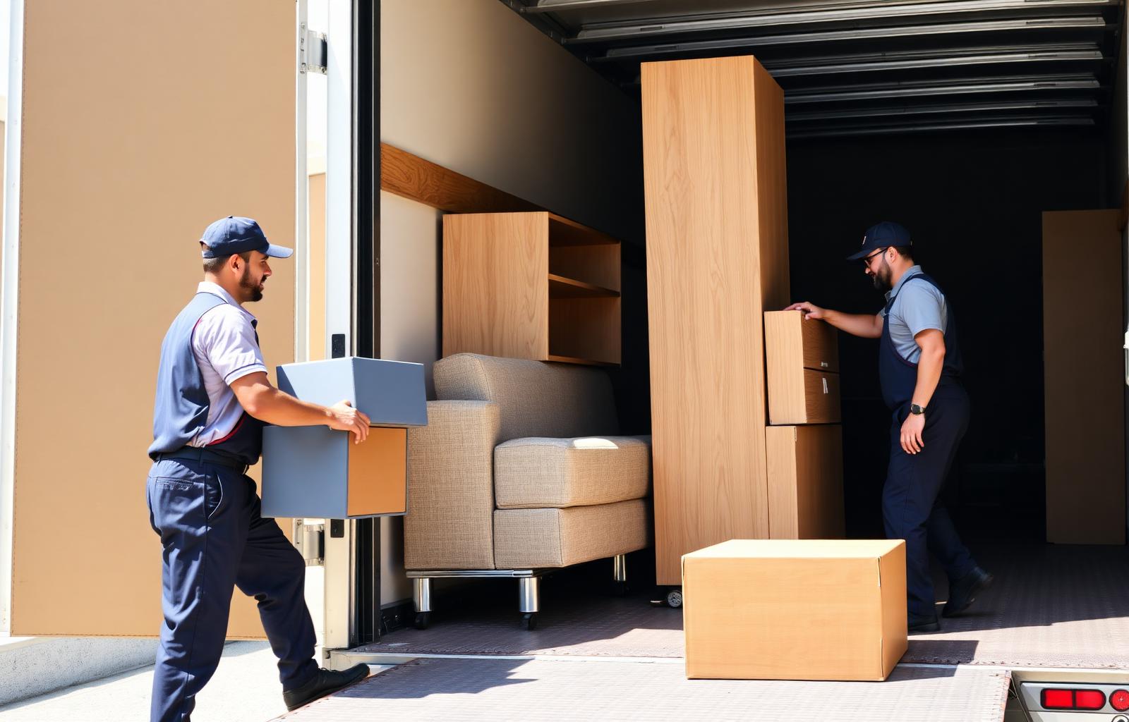 Professional loading and unloading service team in Dubai
